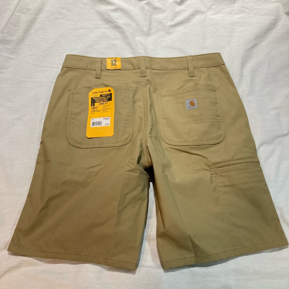 Carhartt Rugged Flex Canvas Work Shorts, Women’s size 12, NWT!